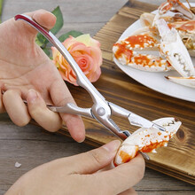 惬艺 吃螃蟹工具两件套 蟹八件蟹夹蟹针 厨房剥蟹钳夹子大闸蟹吃蟹器具 锌合金吃蟹工具（二件套）