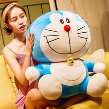 【正常发货，买大送礼】哆啦a梦公仔毛绒玩具叮当猫机器猫蓝胖子布娃娃抱枕玩偶送女友女生生日礼物 微笑款 【正版9寸】全长25厘米