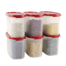 特百惠保鲜盒MM储藏盒套装干货收纳盒大容量五谷杂粮储藏盒 MM储藏超值1.1Lx6件套