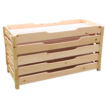 幼儿园床午睡床实木儿童床叠叠床 午休托班床单人床小学生幼教托管小床 160*60*20