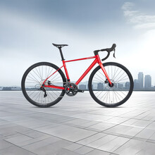 骓特C5pro轻量化铝合金公路车联名台湾峰大MOSSO7005铝合金自行车 RS-2*12速油碟铝轮一体铝把 53CM（178-185cm） 哑黑