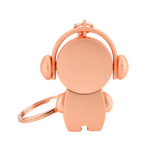 zjrdiy 个性可爱 金属 卡通u盘16g32g64g128g 创意公仔礼品u盘刻字定制学生优盘 usb2.0 玫瑰金+礼盒+个性刻字 64GB