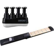 口袋吉他吉他和弦器便携式手型和弦转换练习工具指力器手指训练器和弦技巧练习器 六品+指力器