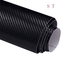 点滨 汽车用品碳纤维贴纸 立体车身贴膜改装内饰装饰全车贴拉花3D改色膜 3D黑127cm宽*1米