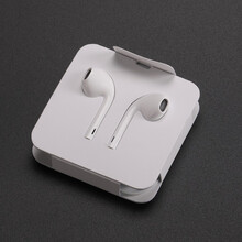 翰谷 苹果耳机iphone11/7plus8/X/Xsmax/XR11pro半入耳式有线手机耳塞 Lightning扁头接口【即插即用】全原芯片