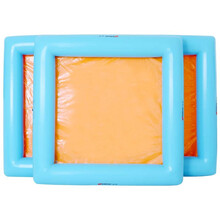 盈泰儿童充气游乐沙池决明子沙滩玩具套装大型户外加厚夹网沙滩池钓鱼水池 3*5米加厚夹网池（裸池）