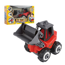 乐吉儿儿童拆装工程车系列挖掘机推土机可拆卸仿真模型组合男孩拼装DIY玩具车 拆装推土车 B357