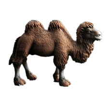 儿童仿真动物园玩具模型野生动物世界套装狮虎河马犀牛大象长颈鹿 蒙古骆驼