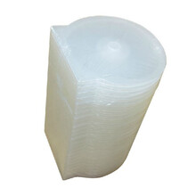 晨好 扇形光盘盒cd dvd光碟收纳盒子 透明硬塑料光盘袋 半圆形 50个/包