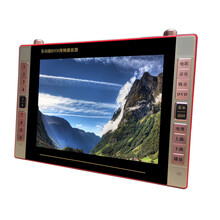 金正移动dvd影碟机带小电视高清屏幕播放器便携式evd学习放碟片机 14寸钢化屏蓝色16G套餐