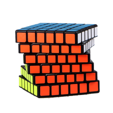 奇艺魔方格 无缺4阶 无双5阶 无华6阶 无极7阶比赛专用魔方 启帆六阶黑色