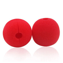 汇魔术8000海绵小丑鼻子搞怪搞笑装扮愚人节舞台近景互动玩具儿童益智玩具魔术道具 一对海绵小丑鼻子 一件