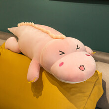 可爱恐龙毛绒玩具大公仔床上睡觉夹腿软抱枕玩偶布娃娃男女生款生日礼物抖音网红同款 【粉色三角眼】恐龙抱枕 2.0米【+加购送香包领券119.9】