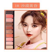 帝飞（DIFEI）ins超火的眼影盘大地色哑光珠光平价裸妆少女系初学者 1号沙漠黄昏