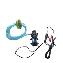 中硅 回流型高压打药泵农用电动喷雾器园林隔膜水泵12V24V48V60V 100W 3210HD-24-100FS夹电瓶套装