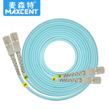 麦森特（MAXCENT）光纤跳线SC-SC 30米OM3多模双芯万兆工业电信级