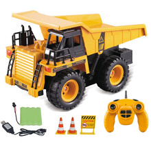 小小部队 儿童遥控车 遥控车挖掘机 工程车玩具车 遥控充电推土机 儿童玩具男孩挖土机工程汽车 遥控重型卡车HD947