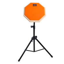 Bullfighter斗牛士8寸哑鼓练习垫哑鼓垫带支架天然橡胶附鼓棒· 橙色(支架+鼓垫+枫木鼓棒一对)