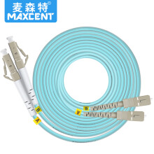 麦森特（MAXCENT）光纤跳线LC-SC 15米OM3多模双芯万兆工业电信级