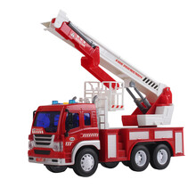消防车玩具惯性车工程车救火车音乐早教大号洒水车儿童男孩玩具汽车模型宝宝礼物仿真会讲故事玩具车 消防车救援车
