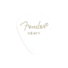 芬达FENDER 彩色赛璐璐 吉他拨片 民谣木电吉他拨片 扫弦弹片拨片 【拍5付4】白色 HEAVY 1.0MM