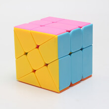 粽子魔方 方金字塔鬼魔镜面风火轮移棱SQ1五魔方扭曲223粽子斜转玩具 风火轮
