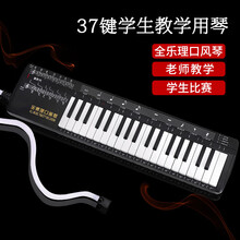 奇美37键口风琴学生用儿童初学者入门管子演奏级口吹琴管风琴教学全乐理口风琴 【收纳包+初学吹奏法+乐理标尺】
