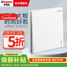 罗格朗（LEGRAND）开关插座面板 仕典系列玉兰白色86型暗装 单开双控 开关