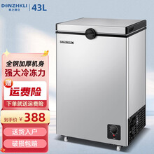 东之开立小冰柜家用小型保鲜冷柜迷你卧式冰箱冷藏冷冻转换柜储奶母乳柜 43升加厚款【高性价比，入店必购】