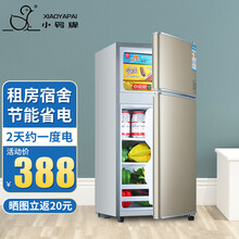 小鸭（LittleDuck）小冰箱家用小型双门迷你宿舍出租房公寓用冷藏冷冻电冰箱实用保鲜节能低音 【68升节能小冰箱 经典款 金色】