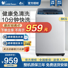 小天鹅(LittleSwan)8公斤波轮洗衣机全自动 家用大容量 快洗自编程 健康免清洗 品质电机 8KG波轮【健康免清洗丨蓝色透明面板】