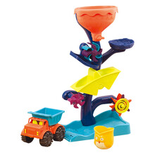 北美比乐B.Toys沙滩猫头鹰回转水车儿童戏水沙漏流水转轮玩沙挖沙水桶沙铲沙耙小车玩具套装 BX1310Z猫头鹰回转水车