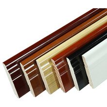 客厅实木贴脚线 实木踢脚线 纯实木白色黑色踢脚线木质地板脚线橱柜客厅地脚线 7.8CM