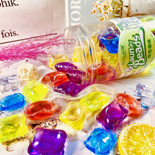 杜优克洗衣凝珠持久留香珠浓缩洗衣液去污渍香水味洗衣球机洗衣服神器袋装家庭装50粒混合香味型 桶装30颗（混色，花香果香清香）