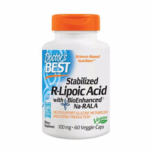 美国直邮doctor's best 多特倍斯 右旋硫辛酸R-lipoic Acid 含生物素  100mg 60粒稳定血糖