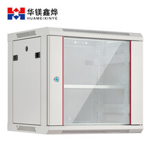 华镁鑫烨 壁挂式6U9U12U网络小机柜路由器交换机墙柜家用弱电小型监控机柜玻璃门柜子可定制 GF加厚款9U