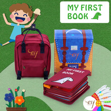 MY FIRST BOOK香港elf蒙特梭利早教儿童玩具宝宝布书全系列土豪书 初阶红 (0-3岁) 动手+认知