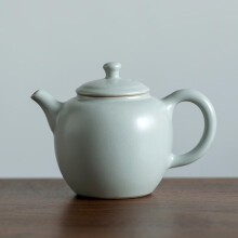 汝道汝窑茶壶泡茶家用陶瓷单壶功夫茶具中式复古球孔过滤彻茶壶