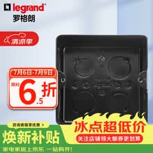 罗格朗（LEGRAND）电工电料五孔地插座隐藏式地插地板地面插座 金属地插底盒