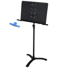 伯尔修斯 专业乐团指挥大谱台 吉他贝斯琵琶古筝小提琴二胡长笛古筝架子鼓可升降折叠加厚加粗曲谱台谱架 【0.7米-1.7米】专业演奏大谱架+谱夹
