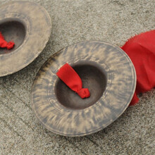 15--24公分小京镲手工青铜镲川镲小帽钹黑镲阴阳铰子 18公分加重