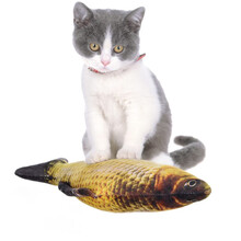 SLPC 猫玩具鱼猫薄荷逗猫咪玩具猫枕头仿真草鱼宠物猫咪用品小猫玩具 大号（57*22*13cm）