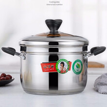 家兴304不锈钢日式蒸锅一层家用小蒸锅加厚煤气灶电磁炉通用蒸饭锅 22cm304加厚日式锅