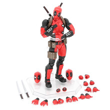 国产figma EX-042 漫威Deadpool死侍 DX版豪华版关节可动人偶模型公仔玩具 mafex 082死侍豪华版