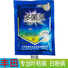 多菌灵 50%多菌灵 果树蔬菜花药多肉月季花卉植物盆栽叶斑病多菌箘灵白粉病杀菌剂 1袋 80克/袋