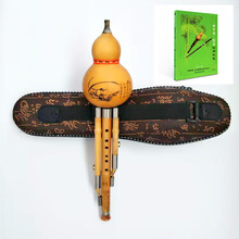 云南天然葫芦丝乐器c调胡芦丝学生初学者入门零基础 金丝楠竹C调+皮盒+教程书