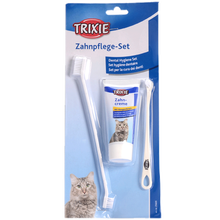 特瑞仕猫狗用牙刷套装除口臭用品结石刷牙清洁工具可食用猫狗牙膏 猫用牙膏套装