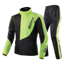赛羽SCOYCO摩托车骑行雨衣雨裤套装男款分体防泼水夜间反光RC01 RC01防水雨衣（偏大一码） L