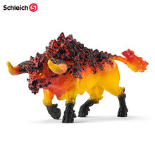 思乐schleich动物模型仿真西方恐龙岩浆龙冰狮鹫魔龙地狱犬魔兽模型儿童玩具 火斗牛42493