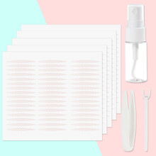 优家（UPLUS）网纱蕾丝镂空隐形无痕双眼皮贴960贴（48贴*20片免胶水附带镊子叉子喷瓶） 双眼皮贴960贴橄榄型